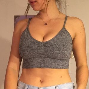 Danskin Heather Grey Bralette | Size L | BRAND NEW